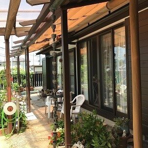 YKK・木調テラス屋根・木調バルコニー屋根・サザンテラス