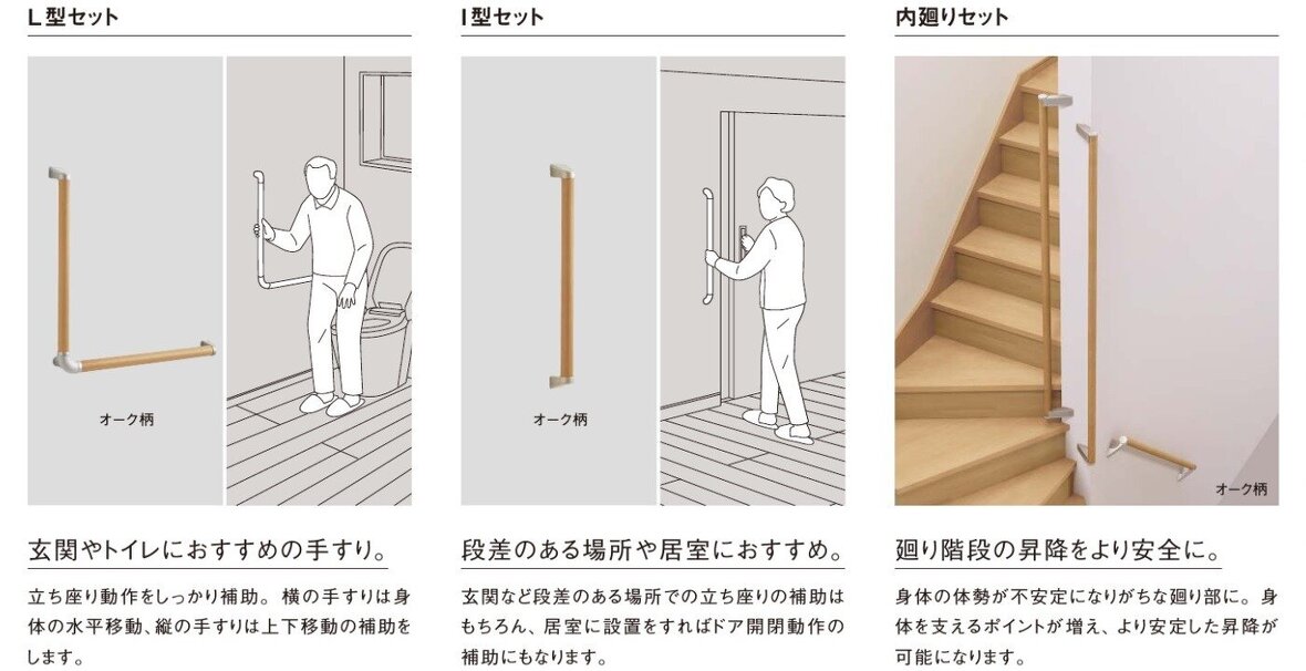 Panasonic  丸棒手すり